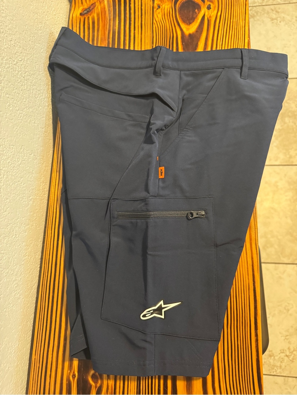 KTM SX Alpinestars Men’s Navy mechanic Shorts 34 NEW